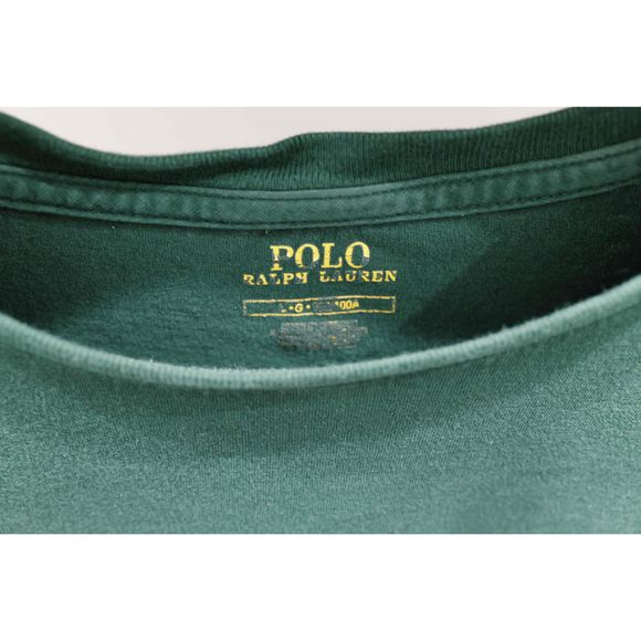 Polo Ralph Lauren Green Long Sleeve Crew Neck T-Shirt Mens Size Large - Picture 5 of 5